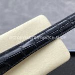 R+ Factory Counterweight Rolex Cellini Moonphase 50535 39mm White Gold Black Leather Strap Black Dial