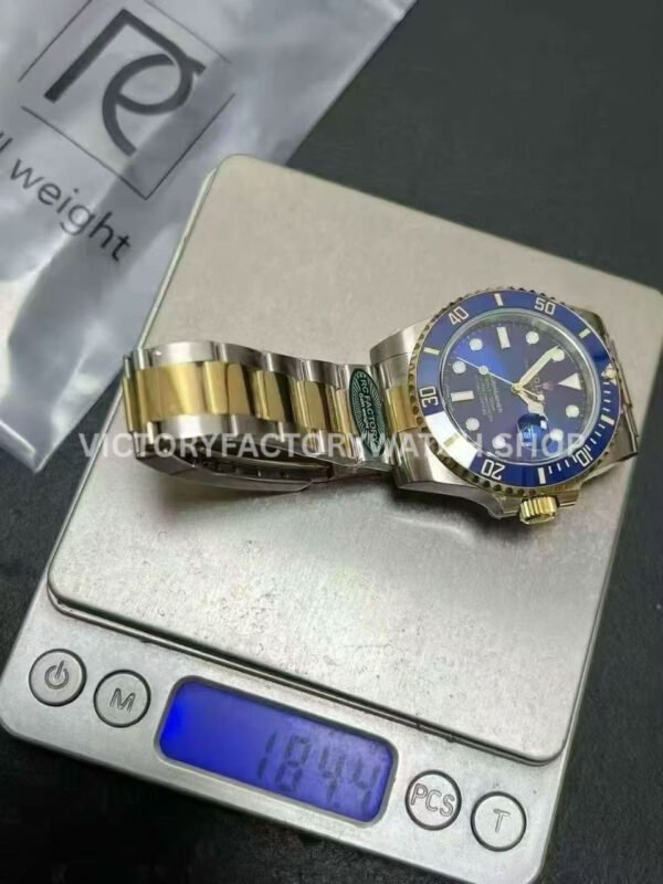 RC Factory Counterweight Rolex Submariner 116613LB 40mm Half Yellow Gold Blue Dial