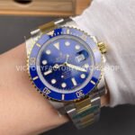 RC Factory Counterweight Rolex Submariner 116613LB 40mm Half Yellow Gold Blue Dial