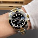 RC Factory Counterweight Rolex Submariner 116613LN 40mm Half Yellow Gold Black Dial