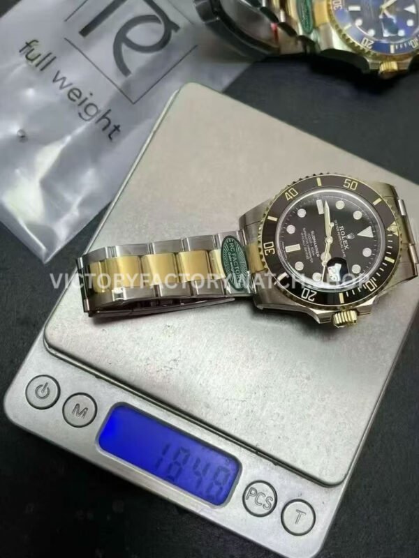 RC Factory Counterweight Rolex Submariner 116613LN 40mm Half Yellow Gold Black Dial