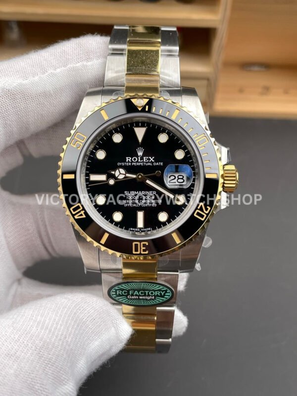 Rolex Submariner 116613 black dial two tone replica RC