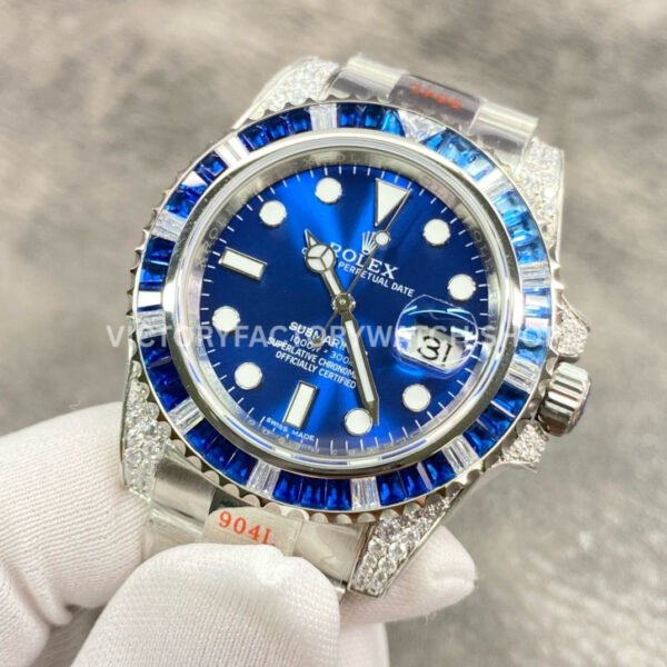 ROF Factory Rolex Submariner 116659SABR 40mm White Gold Diamond Bezel Blue Dial