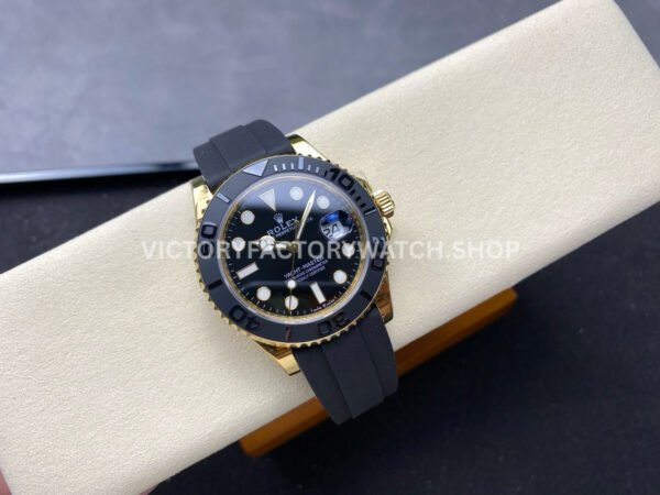 S+ Factory Counterweight Rolex Yacht-Master 226658 42mm Yellow Gold Oysterflex Black Dial
