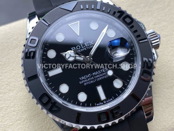 S+ Factory Counterweight Rolex Yacht-Master 226659 42mm White Gold Oysterflex Black Dial