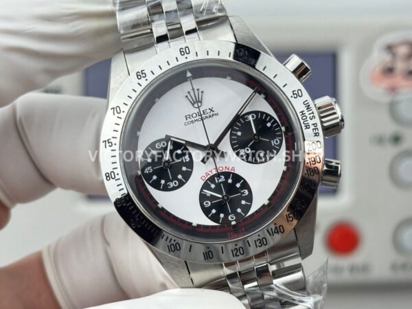 SN Factory Rolex Daytona Vintage 6239 37mm Full Steel White Dial