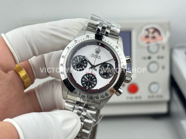 SN Factory Rolex Daytona Vintage 6239 37mm Full Steel White Dial