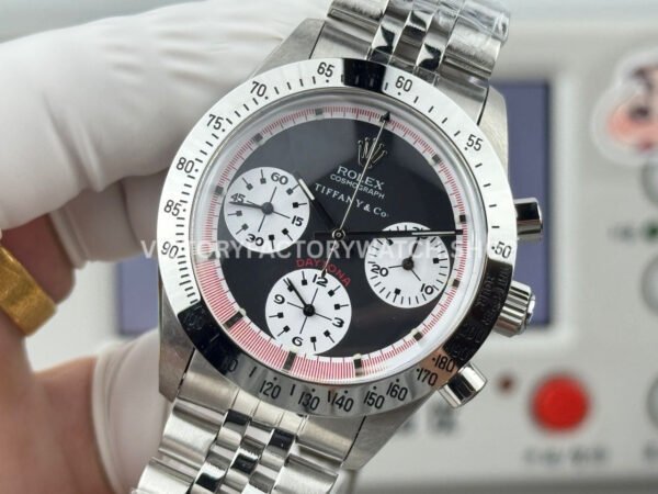 SN Factory Rolex Daytona Tiffany & Vintage 37mm  Co 37mm Full Steel Black Dial