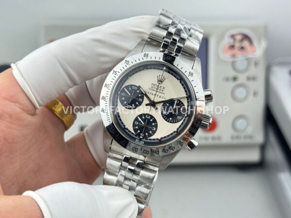 SN Factory Rolex Daytona Tiffany & Co 37mm Full Steel White Dial (1) SN Factory Rolex Daytona Tiffany & Co 37mm Full Steel White Dial