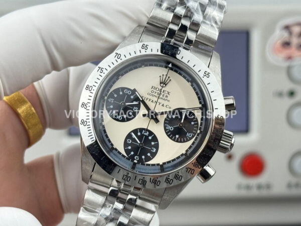 SN Factory Rolex Daytona Tiffany & Co 37mm Full Steel White Dial (3) SN Factory Rolex Daytona Tiffany & Co 37mm Full Steel White Dial