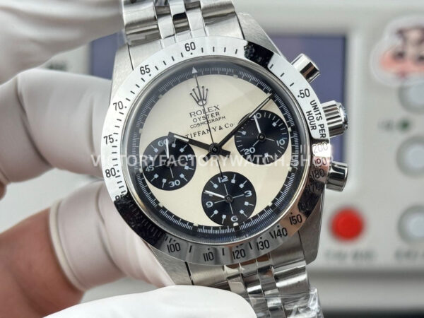 SN Factory Rolex Daytona Tiffany & Co 37mm Full Steel White Dial (5) SN Factory Rolex Daytona Tiffany & Co 37mm Full Steel White Dial