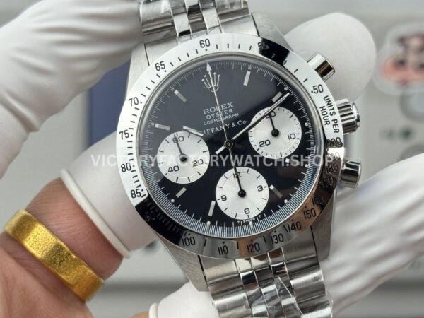 SN Factory Rolex Daytona Tiffany & Co 6265 37mm Full Steel Black Dial