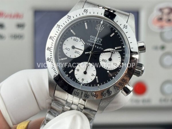 SN Factory Rolex Daytona Tiffany & Co 6265 37mm Full Steel Black Dial