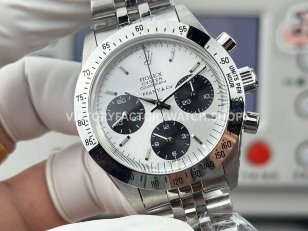 SN Factory Rolex Daytona Tiffany & Co 6265 37mm Full Steel White Dial