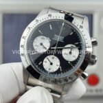 SN Factory Rolex Daytona Vintage 6265 37mm Full Steel Black Dial (1) SN Factory Rolex Daytona Vintage 6265 37mm Full Steel Black Dial