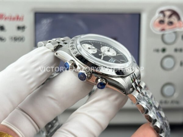 SN Factory Rolex Daytona Vintage 6265 37mm Full Steel Black Dial (2) SN Factory Rolex Daytona Vintage 6265 37mm Full Steel Black Dial