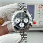 SN Factory Rolex Daytona Vintage 6265 37mm Full Steel Black Dial (6) SN Daytona 6265 black dial