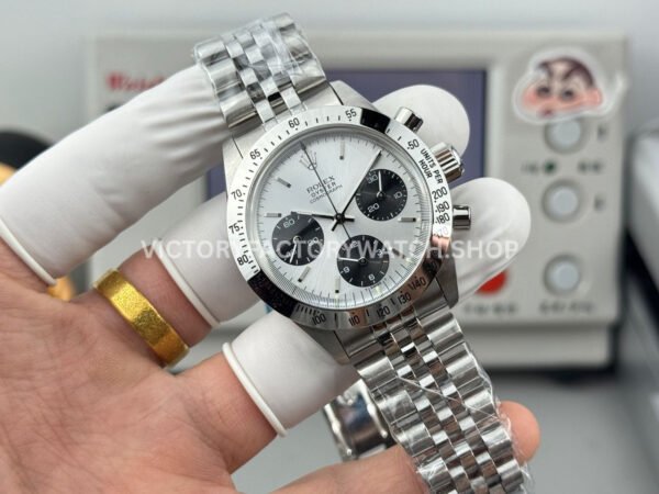 SN Factory Rolex Daytona Vintage 6265 37mm Full Steel White Dial