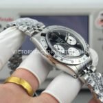 SN Factory Rolex Daytona Vintage Cartier 37mm Full Steel Black Dial
