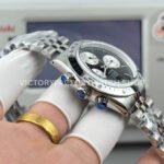 SN Factory Rolex Daytona Vintage Cartier 37mm Full Steel Black Dial