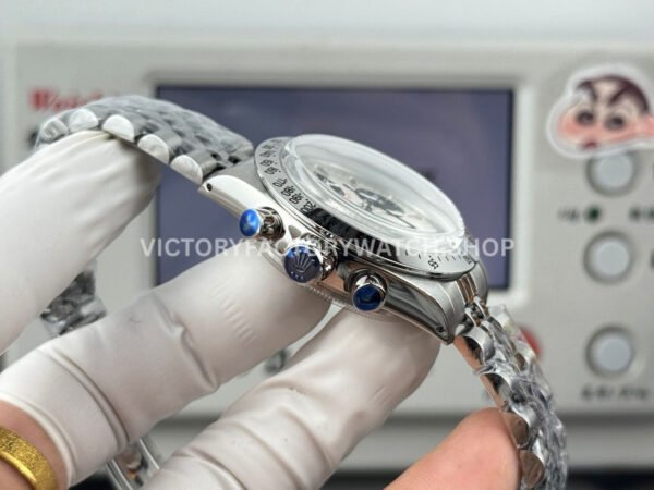 SN Factory Rolex Daytona Vintage Cartier 37mm Full Steel White Dial