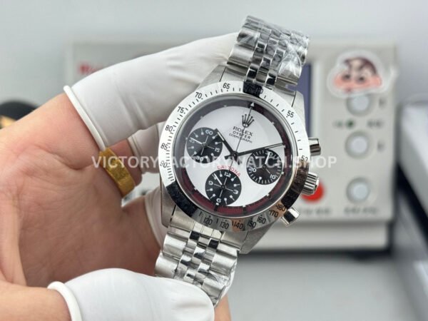 SN Factory Rolex Daytona Vintage Paul Newman 6239 37mm Full Steel White Dial