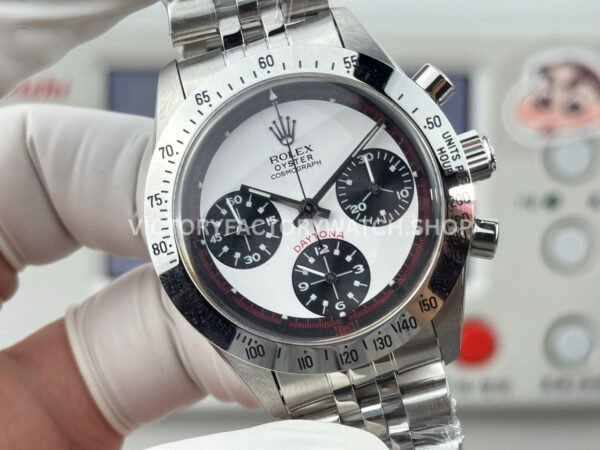 SN Factory Rolex Daytona Vintage Paul Newman 6239 37mm Full Steel White Dial