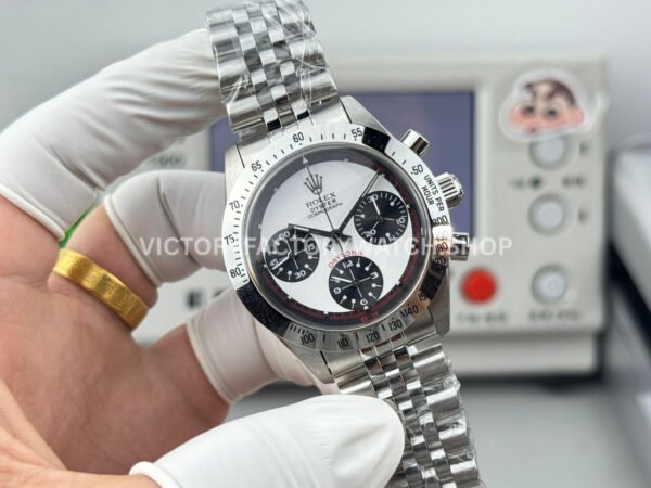 SN Factory Rolex Daytona Vintage Paul Newman 6239 37mm Full Steel White Dial