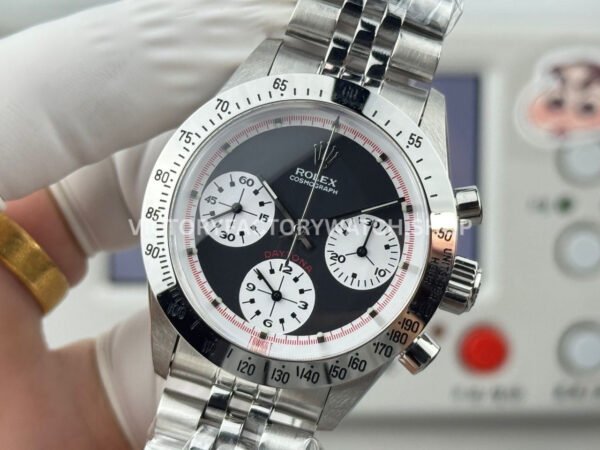 SN Factory Rolex Daytona Vintage Paul Newman 6262 37mm Full Steel Black Dial