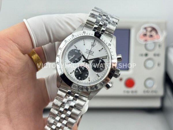 SN Factory Rolex Daytona Vintage Paul Newman 6265 37mm Full Steel White Dial