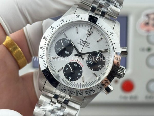 SN Factory Rolex Daytona Vintage Paul Newman 6265 37mm Full Steel White Dial
