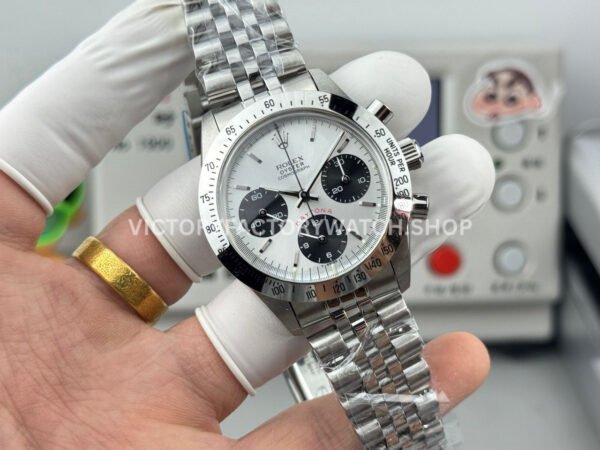 SN Factory Rolex Daytona Vintage Paul Newman 6265 37mm Full Steel White Dial