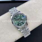 Brand : Rolex Model : Datejust 278274-0018 Case Diameter : 31mm Movement : 2236 Automatic Case Material : 904L Steel Bracelet Material : Jubilee Strap Dial : Mint Green Bezel Material : White Gold Crystal : Sapphire Crystal Water Resistance : 10ATM Clasp : Fold Clasp Clasp material : 904L Steel