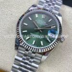 Brand : Rolex Model : Datejust 278274-0018 Case Diameter : 31mm Movement : 2236 Automatic Case Material : 904L Steel Bracelet Material : Jubilee Strap Dial : Mint Green Bezel Material : White Gold Crystal : Sapphire Crystal Water Resistance : 10ATM Clasp : Fold Clasp Clasp material : 904L Steel