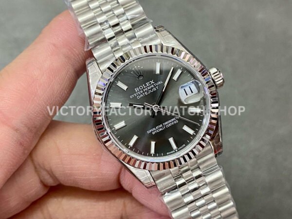 GS Factory Rolex Datejust 278274-0016 31mm Full 904L Grey Dial Jubilee