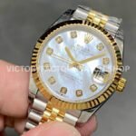 GS Factory Rolex Datejust 278273-0028 31mm Half Yellow Gold Diamond  Mop White Mother Of Pearl Dial Jubilee