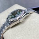 Brand : Rolex Model : Datejust 278274-0018 Case Diameter : 31mm Movement : 2236 Automatic Case Material : 904L Steel Bracelet Material : Jubilee Strap Dial : Mint Green Bezel Material : White Gold Crystal : Sapphire Crystal Water Resistance : 10ATM Clasp : Fold Clasp Clasp material : 904L Steel