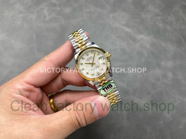 THB Factory Rolex Datejus 278273-0028 31mm Yellow Gold Mother of Pearl Dial Jubileet (11) THB Factory Rolex Datejus 278273-0028 31mm Yellow Gold Mother of Pearl Dial Jubileet