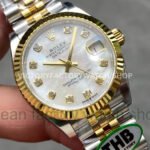THB Factory Rolex Datejus 278273-0028 31mm Yellow Gold Mother of Pearl Dial Jubileet (5) THB Factory Rolex Datejus 278273-0028 31mm Yellow Gold Mother of Pearl Dial Jubileet
