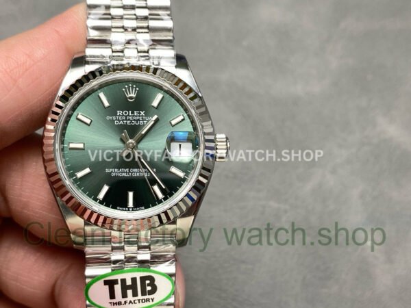 THB Factory Rolex Datejus 278274-0018 31mm Green Dial Jubileet (13) THB Factory Rolex Datejus 278274-0018 31mm Green Dial Jubileet