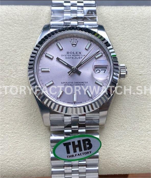 THB Factory Rolex Datejust 278274-0014 31mm Full Steel Pink Dial Jubilee (9) THB Factory Rolex Datejust 278274-0012 31mm Full Steel Silver Dial Jubilee