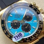 THB Factory Rolex Daytona 126518LN-0014 40mm Yellow Gold Oysterflex Tiffany Blue Dial