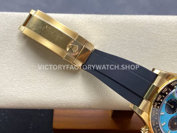 THB Factory Rolex Daytona 126518LN-0014 40mm Yellow Gold Oysterflex Tiffany Blue Dial