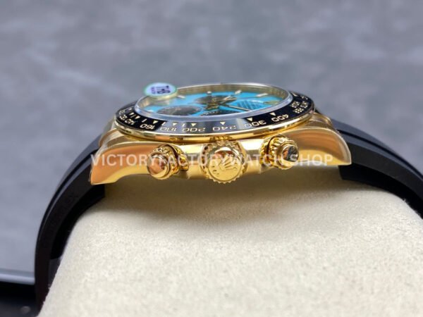THB Factory Rolex Daytona 126518LN-0014 40mm Yellow Gold Oysterflex Tiffany Blue Dial
