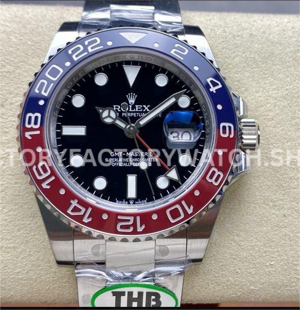 Rolex GMT Master II 126710BLRO replica 40mm Pepsi bezel