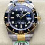 THB Factory Rolex Submariner 126613LN 41mm Half Yellow Gold Black Dial