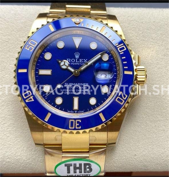 Submariner 126618LB replica 41mm stainless steel bracelet view