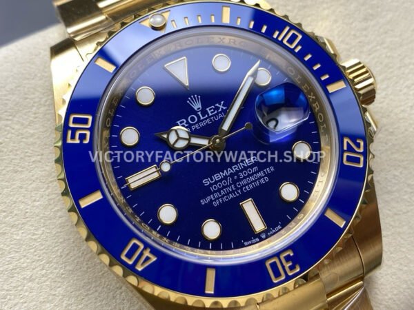 THB Factory Rolex Submariner 126618LB-0002 41mm Full Yellow Gold Blue Dial