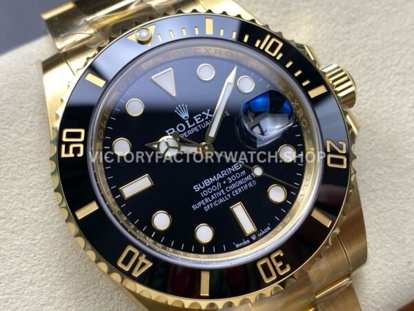 THB Factory Rolex Submariner 126618LN 41mm Full Yellow Gold Black Dial