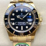 Rolex Submariner 126618LN super clone 41mm black bezel detail